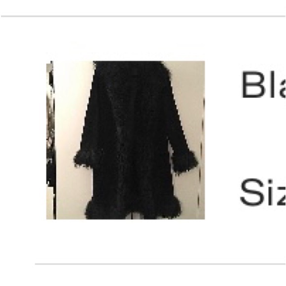 Black Authentic Mongolian Fur jacket - Picture 2 of 3